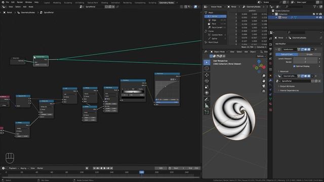 Dynamic Spiral Portal Effect in Blender смотреть онлайн