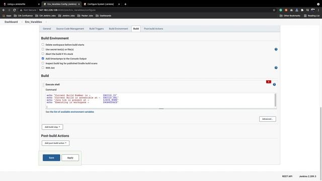 Create Custom Environment Variables in Jenkins смотреть онлайн