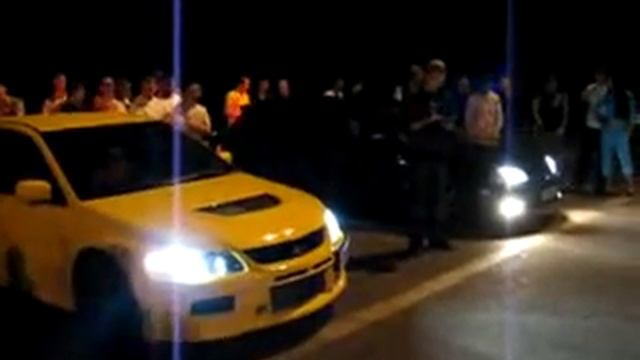 Tayota caldina gtt vs evo (первый заезд) смотреть онлайн