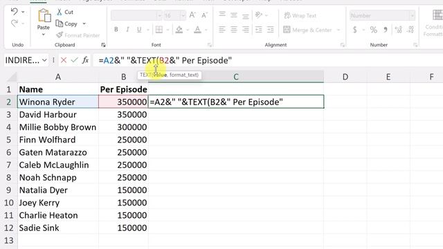 Combine Text and Numbers into One Cell in Excel смотреть онлайн