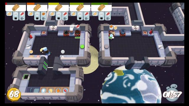 Overcooked Level 5-1 2 Player Co-op 3 Stars (PS4) смотреть онлайн