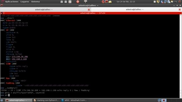 Hacking con Python - Parte V Conceptos Básicos sobre Scapy смотреть онлайн