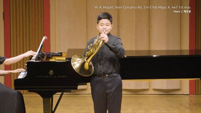 Mozart Horn Concerto No.3 in Eb Major, K.447 1st mov. Chae Woo Jun смотреть онлайн