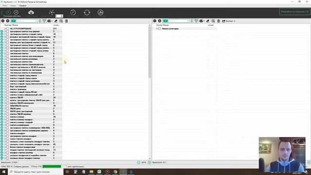 Кластеризация семантического ядра Кей Ассорт (KeyAssort) смотреть онлайн