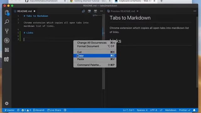 Tabs to Markdown смотреть онлайн