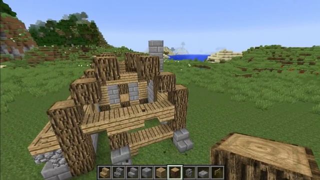 Minecraft - Постройки S02: episode 1 |Как построить средневековый магазинчик?| смотреть онлайн