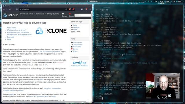 Use Microsoft ONEDRIVE in LINUX: EASY with rclone смотреть онлайн