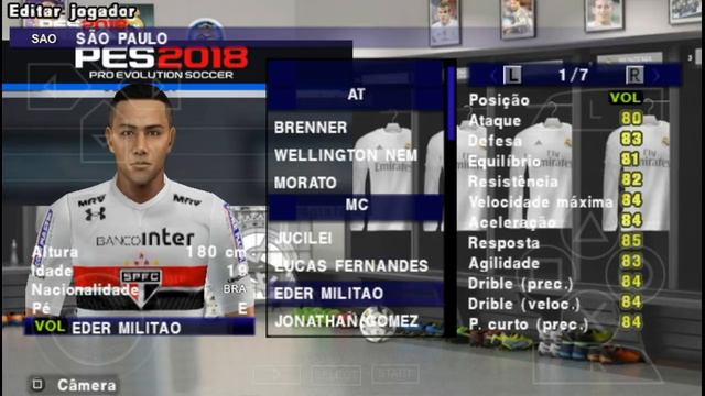 PES 2018 PPSSPP BRASILEIRÃO E LIBERTADORES PARA CELULAR/PC смотреть онлайн