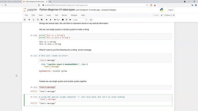 Python's Basic Data Types смотреть онлайн