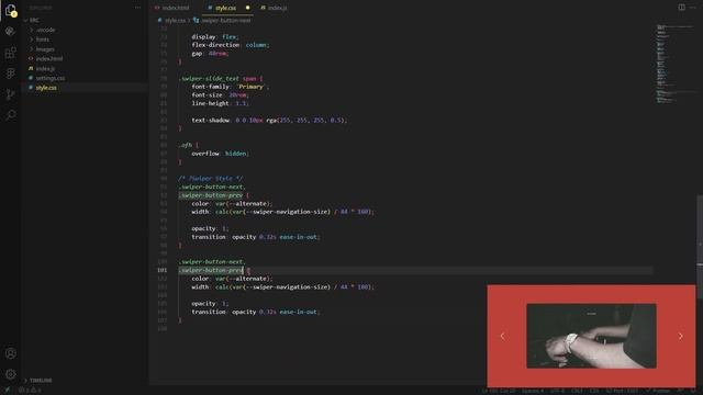 Vertical Parallax Slider with Reveal Text Animation - HTML, CSS, Swiper, Splitting.js смотреть онлайн