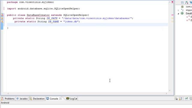 Android Application jokes 8 SQLite OpenHelper смотреть онлайн