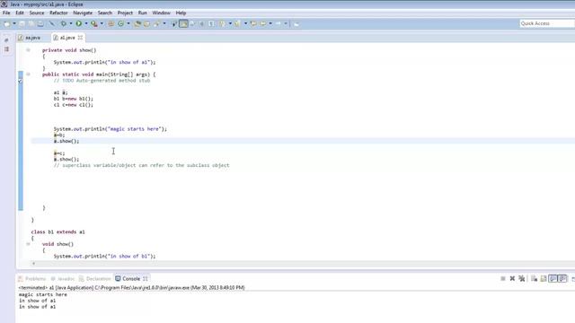 Runtime Polymorphism - the essence of java смотреть онлайн