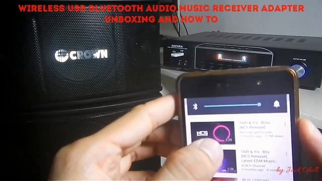 Wireless USB Bluetooth Audio Music Receiver Adapter UNBOXING / HOW TO