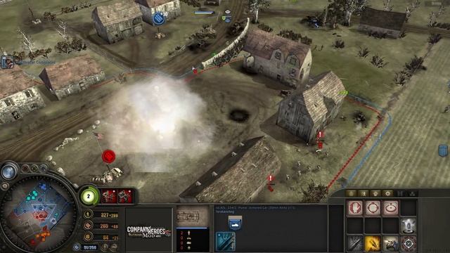 Company of Heroes Blitzkrieg mod PvP №87 2v2 bizory смотреть онлайн