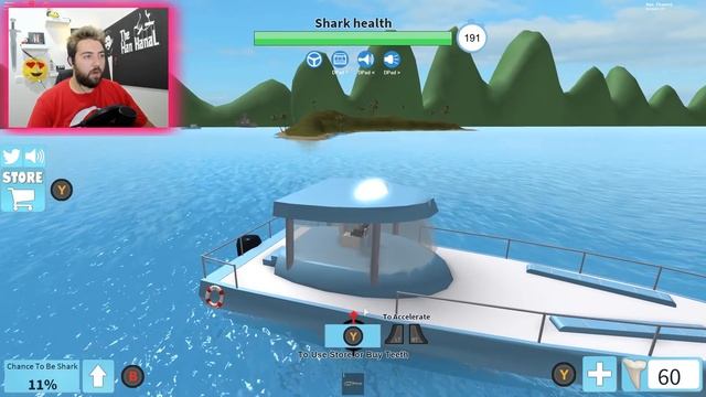 Köpek Balığıyla Savaştım | Roblox Shark Bite смотреть онлайн