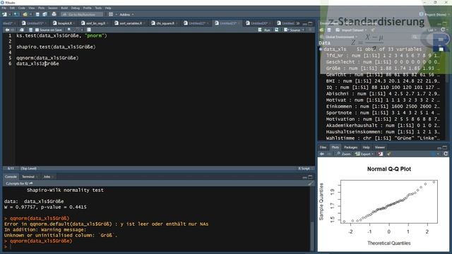 Wie teste ich Daten auf Normalverteilung (grafisch, analytisch) in R? - Daten analysieren in R (73) смотреть онлайн