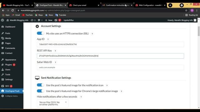 Onesignal Push Notification WordPress Complete Setup Tutorial (Marathi) | @Marathi Blogging Info смотреть онлайн