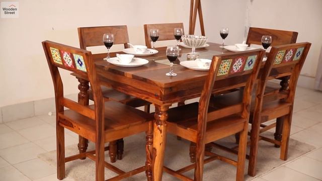 6 Seater Dining Set : Buy Boho 6 Seater Dining Set @ Wooden Street смотреть онлайн