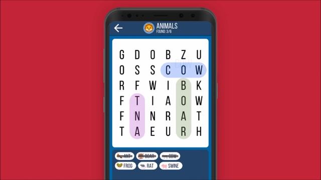 Word Search Emoji - Find Hidden Words Android Word Puzzle Game смотреть онлайн