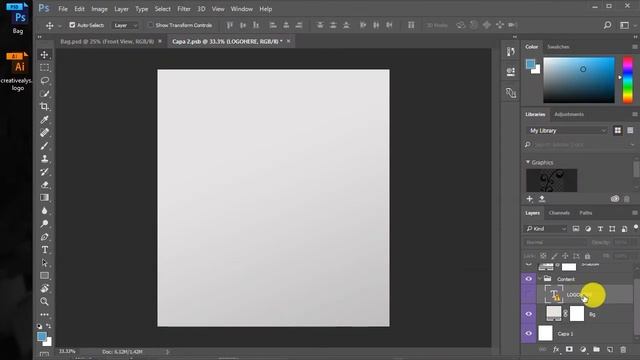 Put your Logo Designs on Bags using Photoshop Mockup | Tutorial смотреть онлайн