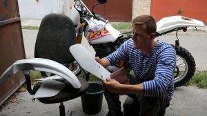 Как восстановить пластик эндуро/кросс мотоцикла