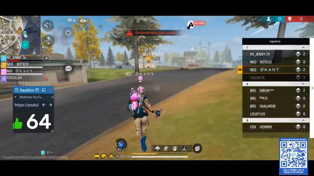 FREE FIRE AO VIVO SALAS PREMIADAS JOGANDO COM INSCRITOS+INTENSIVO 9K GAMING смотреть онлайн