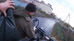 Первый выезд вездехода на китайском  мотор 18 5 л с