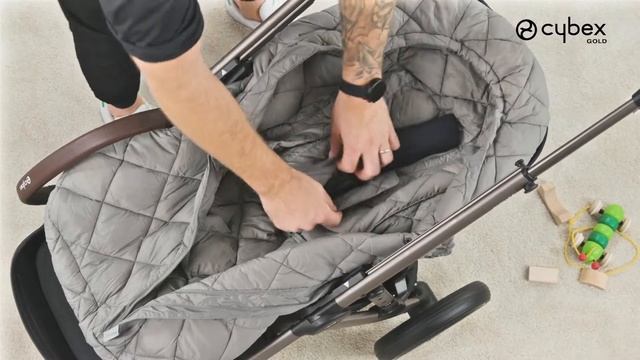 How To Attach A Snøgga Footmuff | Gazelle S Stroller | CYBEX