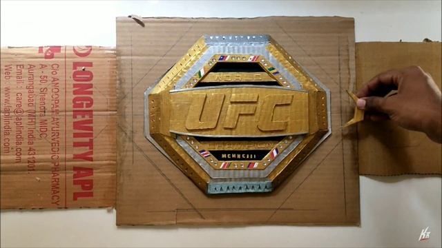 DIY UFC Championship Belt | Cardboard UFC Title | Part 2 смотреть онлайн