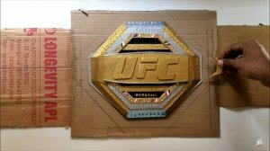 DIY UFC Championship Belt | Cardboard UFC Title | Part 2