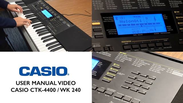 Tutorial 01 CASIO CTK-4400 & WK-240 Selecting A Tone