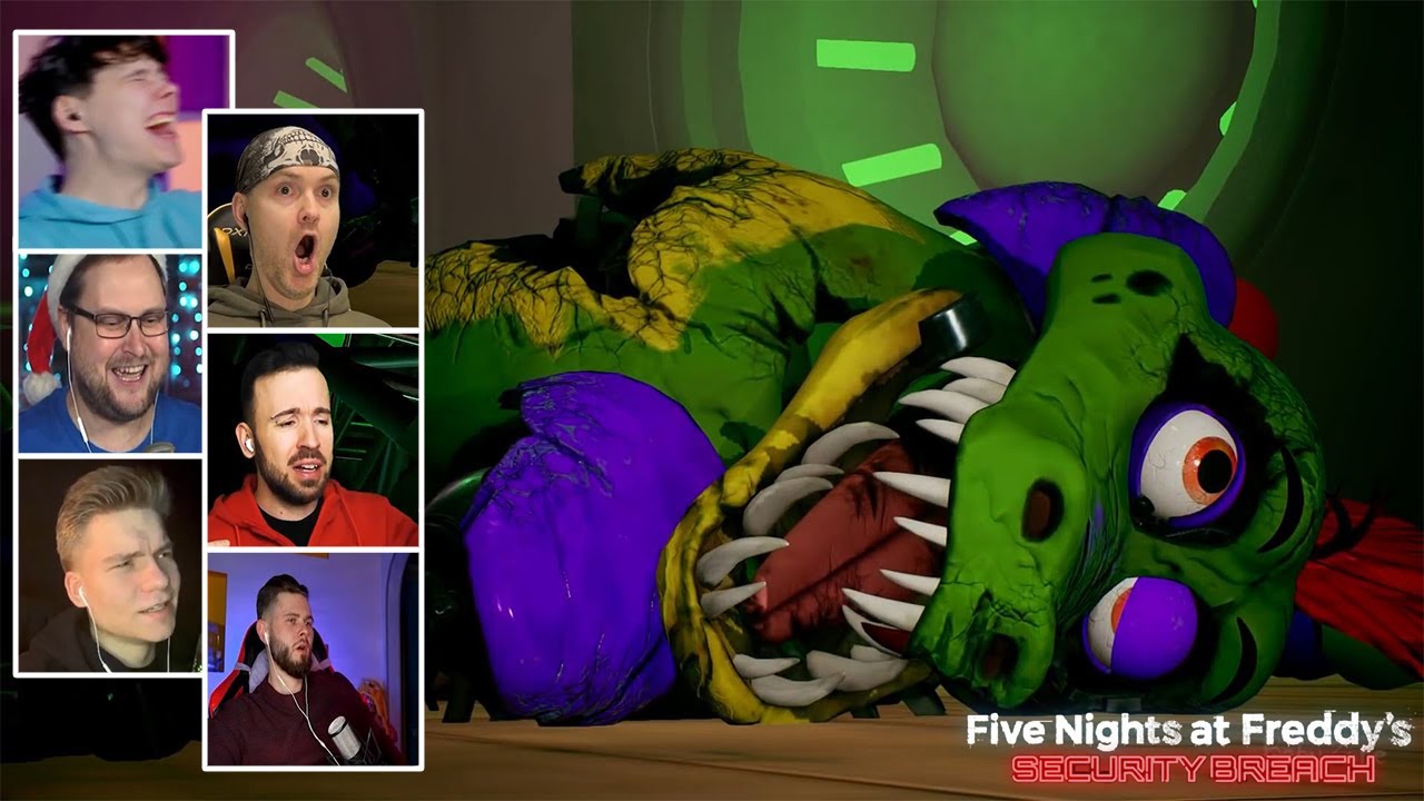 Реакция Летсплейщиков на Гибель Монти в Five Nights at Freddy’s Security Breach смотреть онлайн