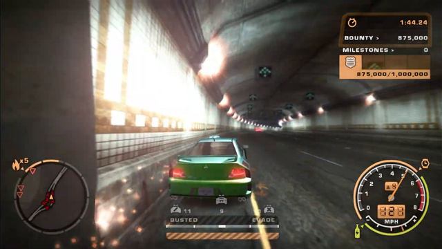 "NFS Most Wanted Remastered: Lancer Evo Police Chase in Challenge Series" смотреть онлайн