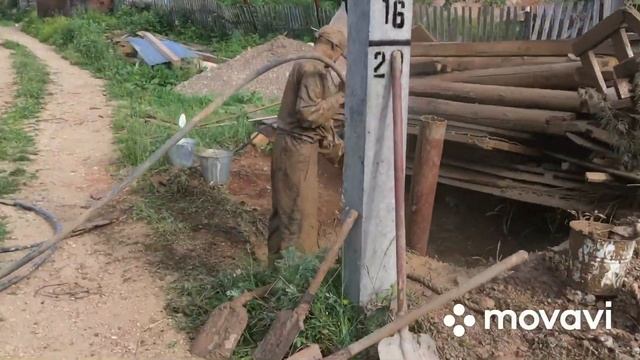 Часть 1.Бывает и такое))))ремонт скважины ,пробуренной много лет назад по скале. Well repair смотреть онлайн