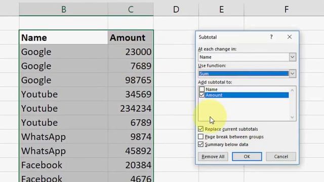 How to Do Subtotals in MS Excel 2003-2016 (Easy) смотреть онлайн