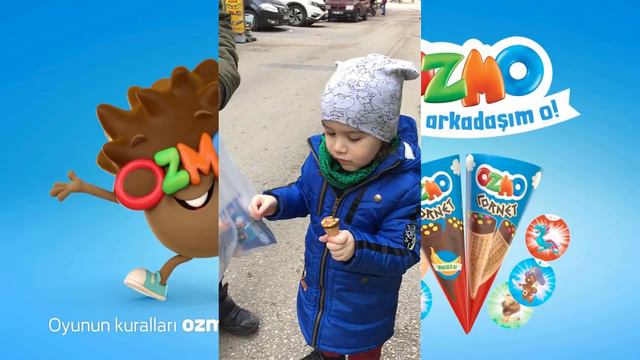 Ozmo Cornet Çılgın Kapaklar Açıyoruz / Ozmo chocolate eating / Ozmo chocolade openen en eten смотреть онлайн