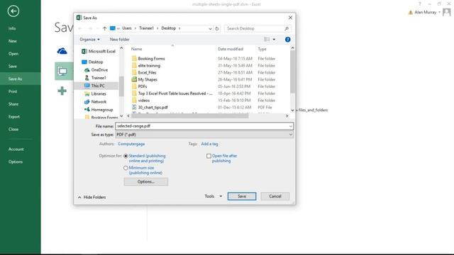 Save the Selected Range as PDF in Excel смотреть онлайн