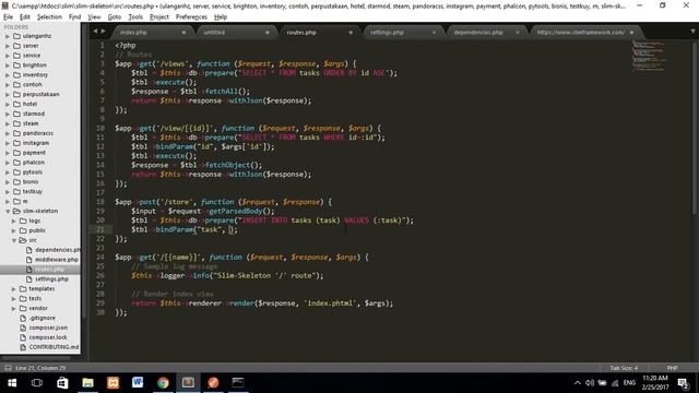Tutorial Membuat Restfull API dengan Slim Framework (PHP) смотреть онлайн