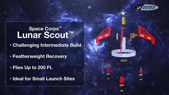 Estes Space Corps Lunar Scout Rocket смотреть онлайн