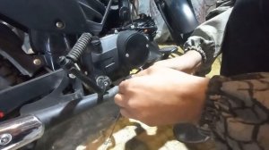 Как закрепить подножку мопеда Альфа 110?