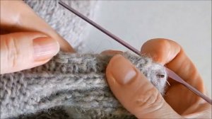 Женский жилет спицами Ч. 3 Обработка пройм, планка ложной кетлевкой в карман, отверстие для пуговиц