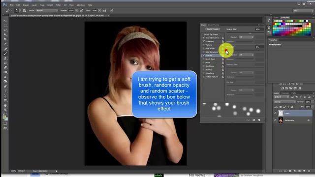 2 minute photoshop tips - bokeh effect on model background смотреть онлайн