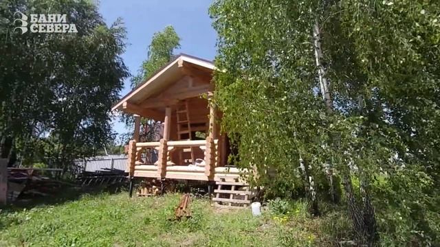 Сруб из бревна под баню смотреть онлайн