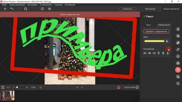 Movavi Picverse Фоторедактор ?Что интересного в Фоторедакторе Movavi Picverse текст Фон