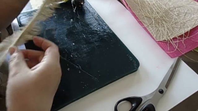 Как Сделать Красивый Цветок Из Мешковины. Мастер-Класс. Часть 1. Tutorial. смотреть онлайн