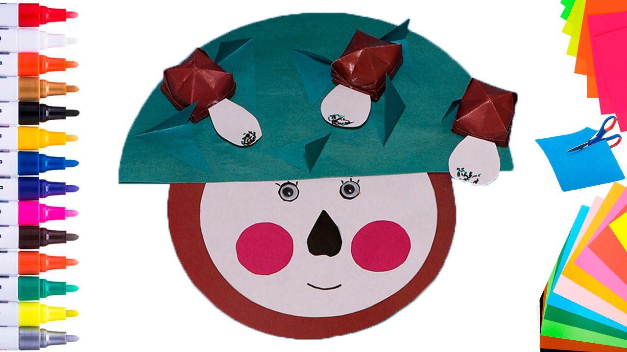Как сделать Ёжика и Поп Ит своими руками, простые поделки из бумаги в детский сад и в школу смотреть онлайн