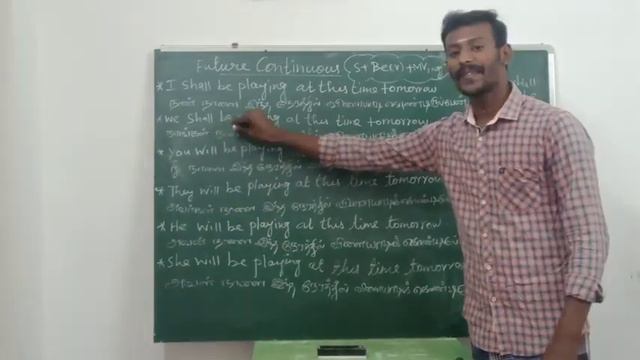 simple spoken english sentences (future continuous tense) Day - 9 by sk saravanan english. смотреть онлайн