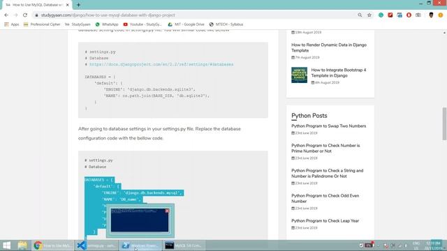 How to Connect MySQL Database with Django Project смотреть онлайн