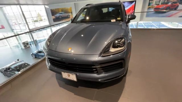 2019 Porsche Cayenne in Biscay Blue смотреть онлайн