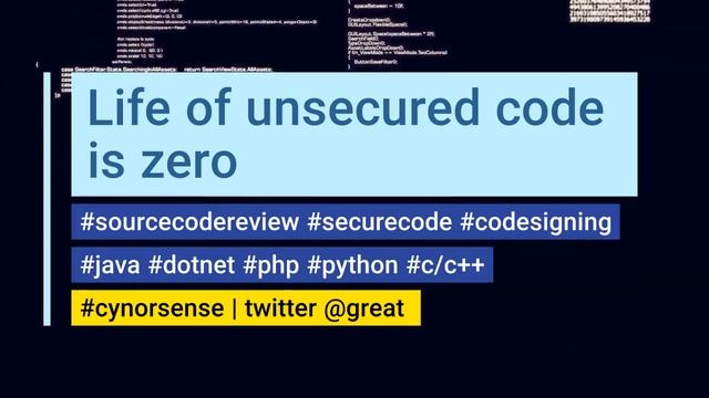 Cynor Sense | Secure Code Review | Secure SDLC смотреть онлайн
